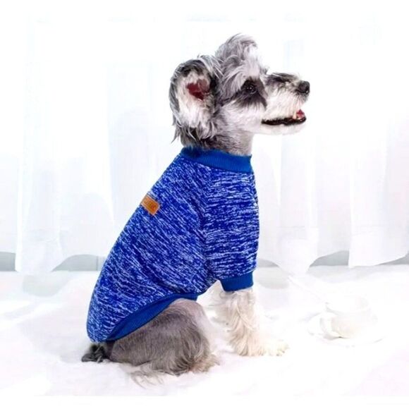Navy Blue Medium Dog‎ Sweatshirt NWOT - Picture 1 of 2